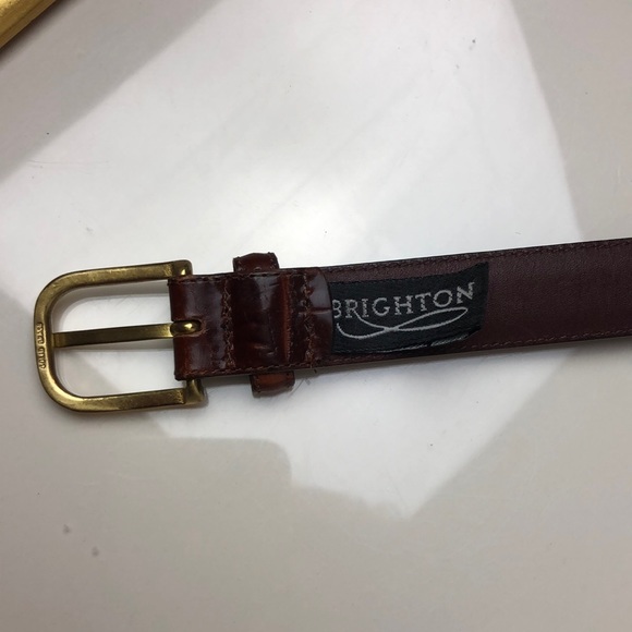 Brighton Men’s Croc Embossed Calfskin on Glove Leather Belt - Picture 3 of 13